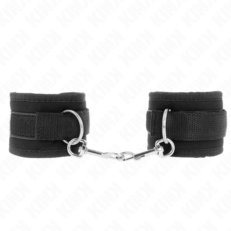 KINK – MUÑEQUERAS NYLON NEGRO MODELO 2 AJUSTABLE 18-35 CM X 6 CM