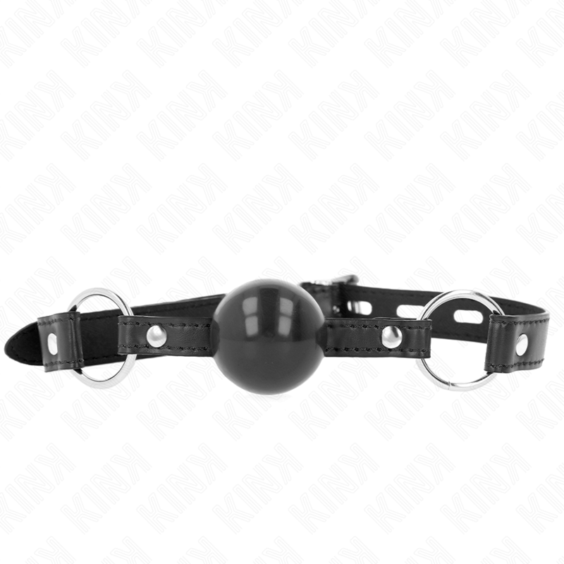 KINK – MORDAZA DE BOLA 4 CM TPE NEGRO 60 x 2 CM