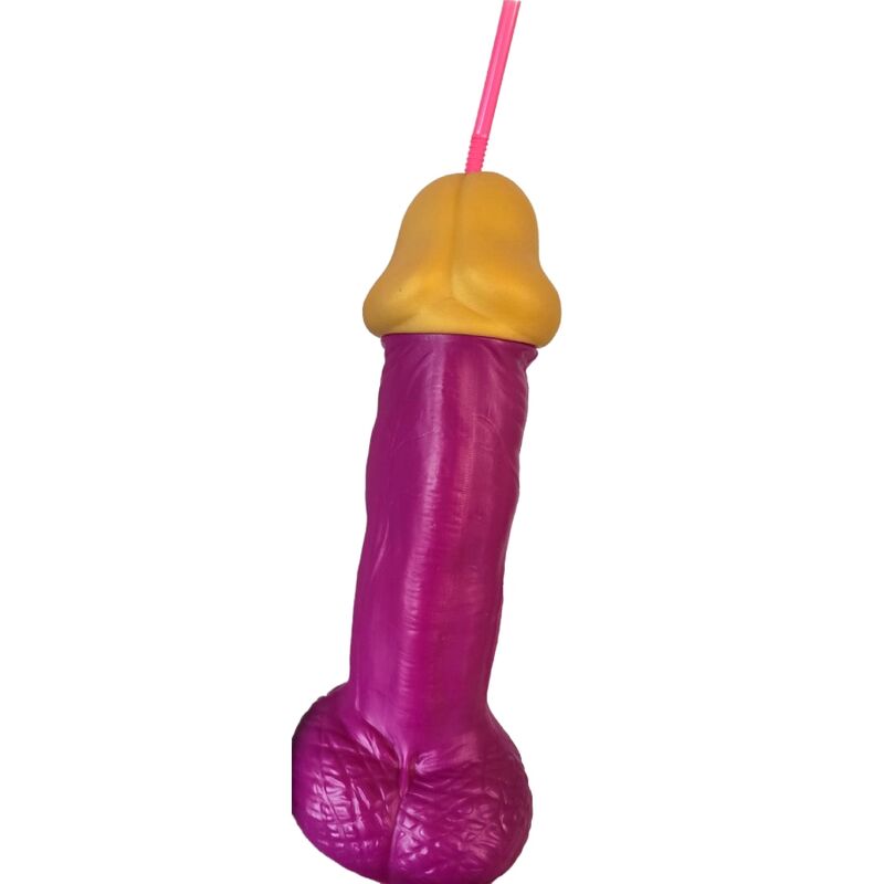 DIABLO PICANTE – VASO PENE PLÁSTICO FUCSIA