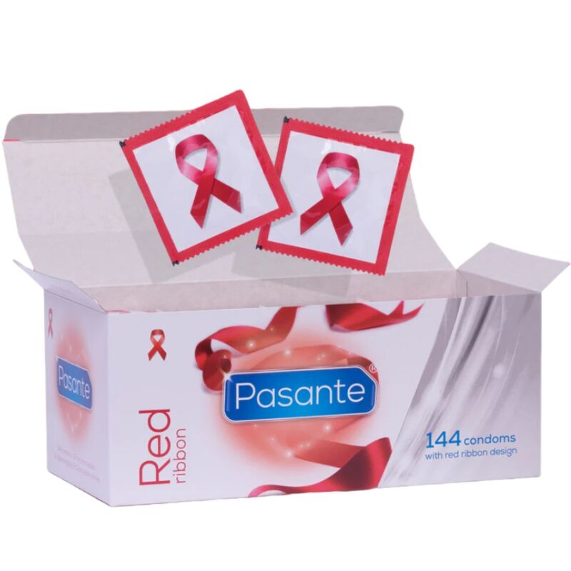 PASANTE – PRESERVATIVOS RED RIBBON 144 UNIDADES