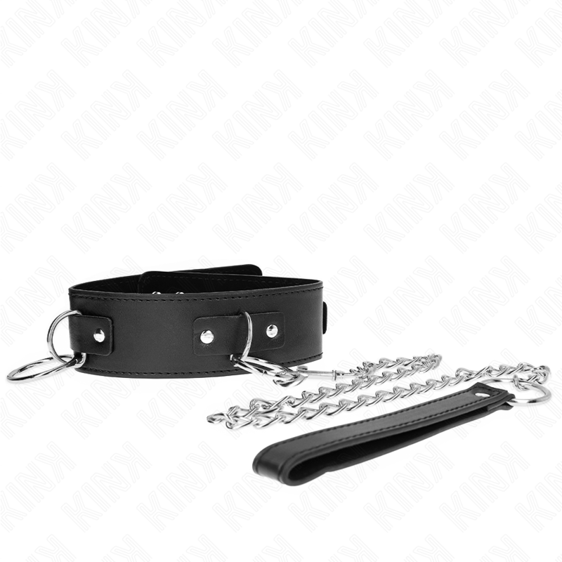 KINK – COLLAR CON CORREA 65 CM 3 ANILLOS MODELO 2 AJUSTABLE 36-43 CM X 5 CM