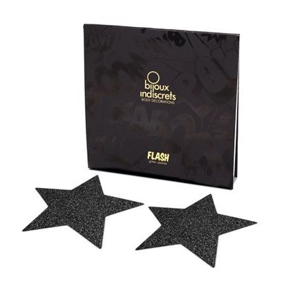 BIJOUX – INDISCRETS PEZONERAS FLASH ESTRELLA NEGRO