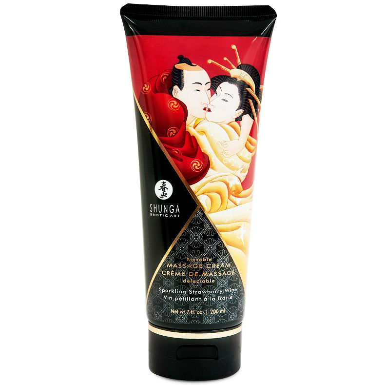 SHUNGA – CREMA MASAJE FRESAS Y CAVA 200 ML