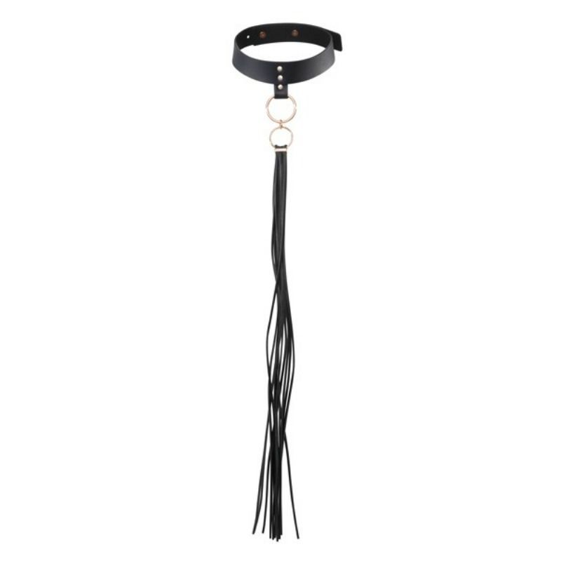 BIJOUX INDISCRETS MAZE – COLLAR CON FLECOS NEGRO