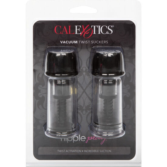 CALEXOTICS – VACCUM TWIST SUCCIONADORES PEZONES NEGRO