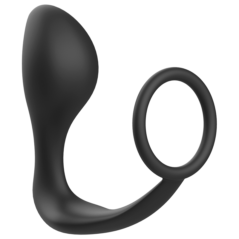 ADDICTED TOYS – PLUG ANAL CON ANILLO SILICONA NEGRO